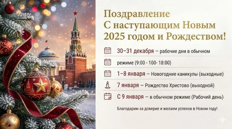 С наступающим Новым 2025 годом и Рождеством