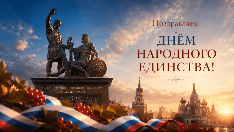 Поздравляем с Днём Народного Единства!