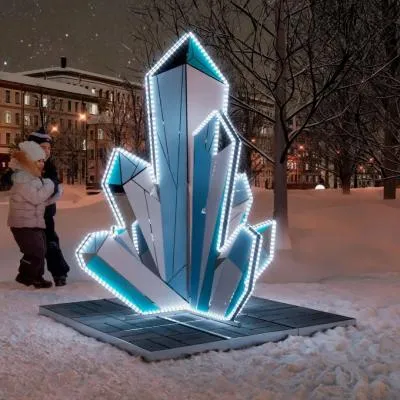 Новогодний арт-объект "Кристалл"