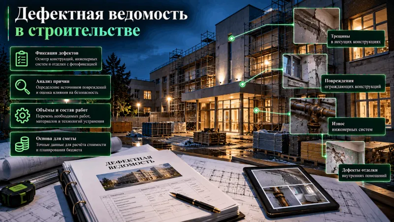 Дефектная ведомость в строительстве