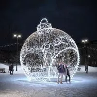 Новогодняя фигура «Шар с морозными узорами»