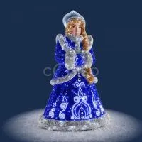 Новогодняя фигура из мишуры «Снегурочка»
