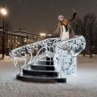 Новогодняя фотозона «Лестница в небо»