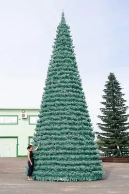 Уличная елка Испанская изумрудная 4 м., каркасная, ПВХ