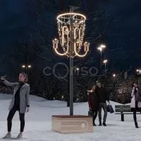 Декоративный столб «Брызги шампанского»