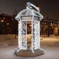 Новогодний арт-объект «Морозный фонарь большой»