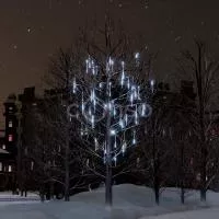 Украшение для деревьев гирлянда «Падающая капля»