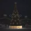 Ограждение для новогодней ёлки «Золотой Новый год»
