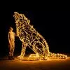 Светодиодная новогодняя фигура «Воющий волк»