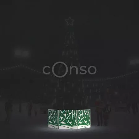Ограждение для ёлки «Зимняя роща»