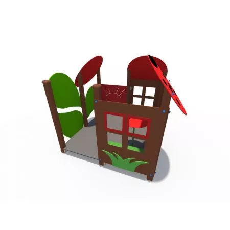 Детский игровой домик Божья коровка (накладки) ДИФ 01320